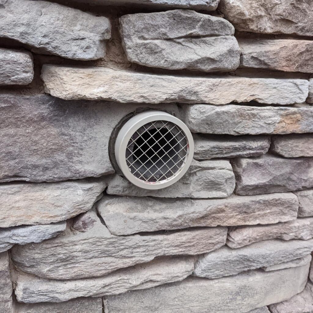 External Ventilation from a Radon Mitigation System (Photo Credit: Andrew Arshinoff, Radon Care)