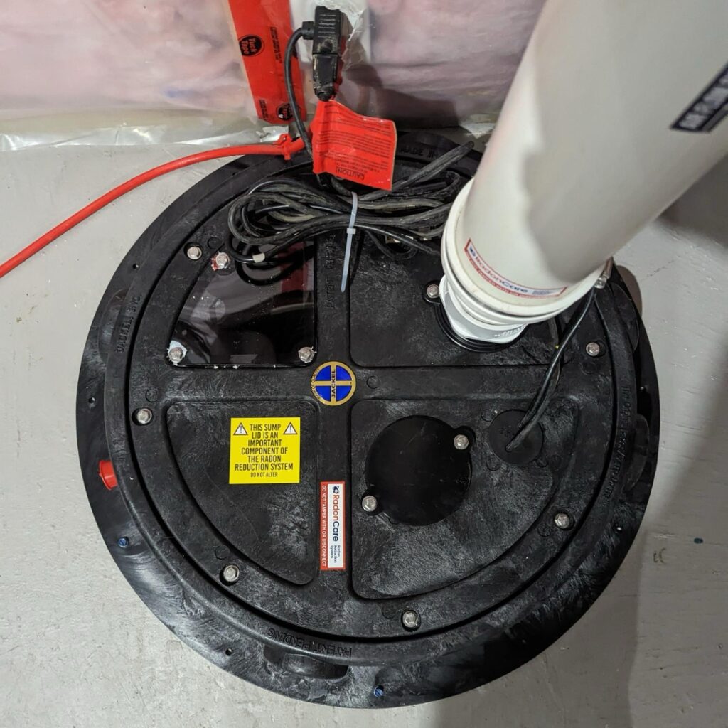 Radon Mitigation System (Photo Credit: Andrew Arshinoff, Radon Care)